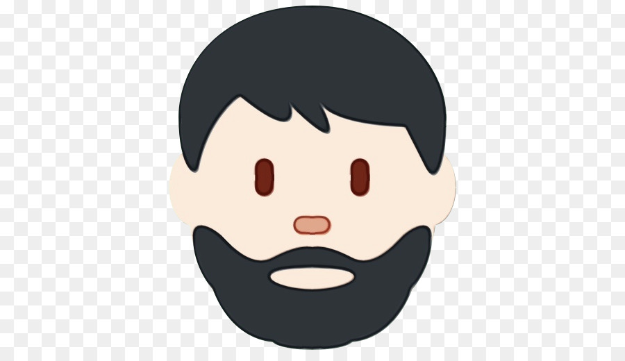 Emoji Barbudo，Rostro PNG