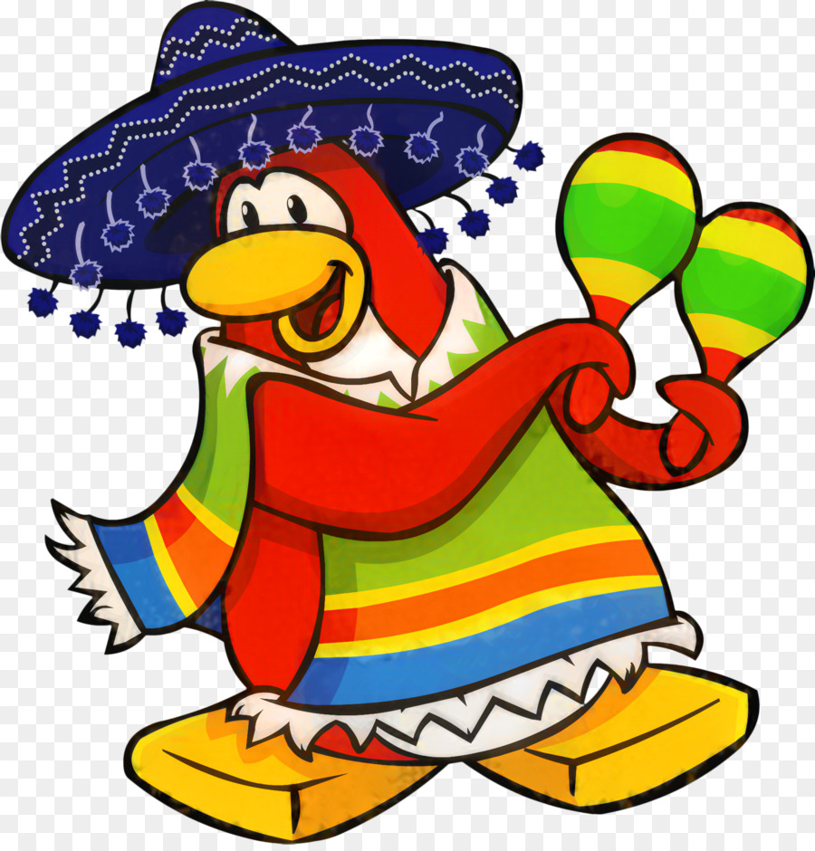 Pingüino Con Maracas，Sombrero PNG