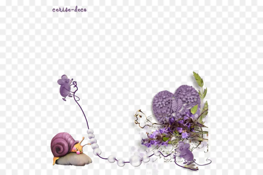 Caracol Morado Y Ratones，Dibujos Animados PNG