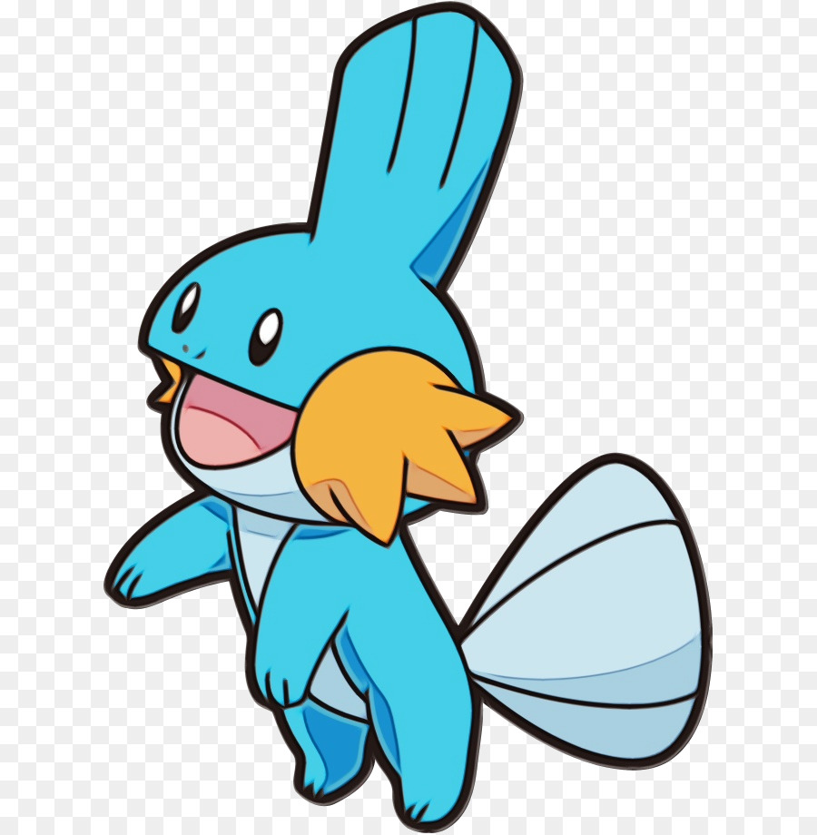 Mudkip，Azul PNG