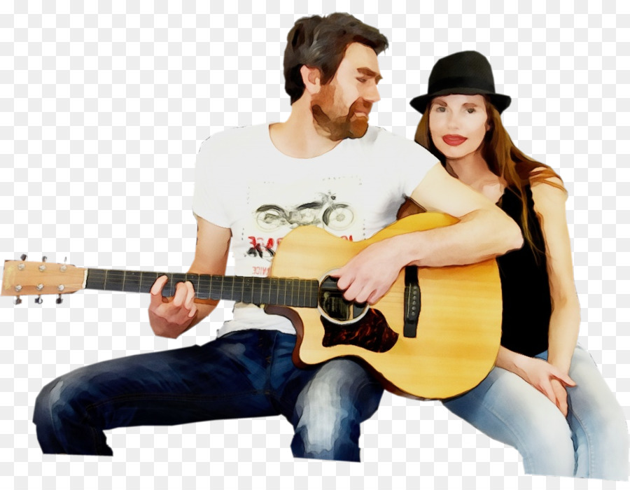 Guitarra Acústica，La Música PNG