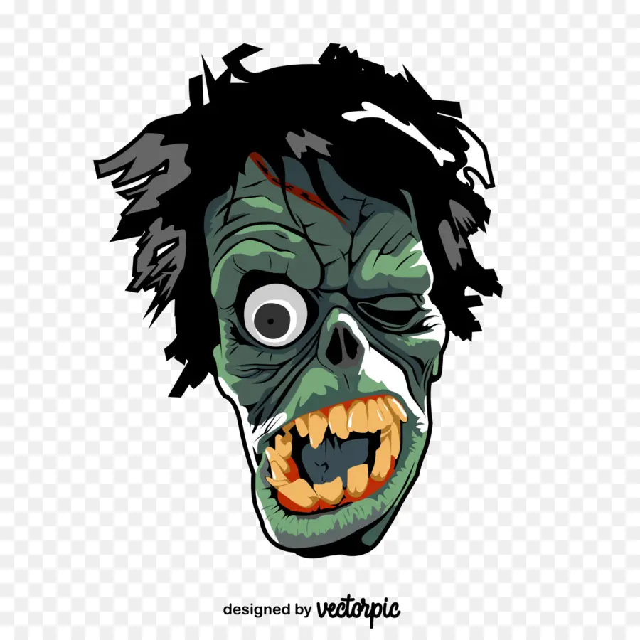 Cara De Zombi，Horror PNG