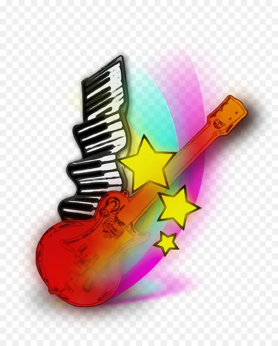 La Música，Teclado Musical PNG