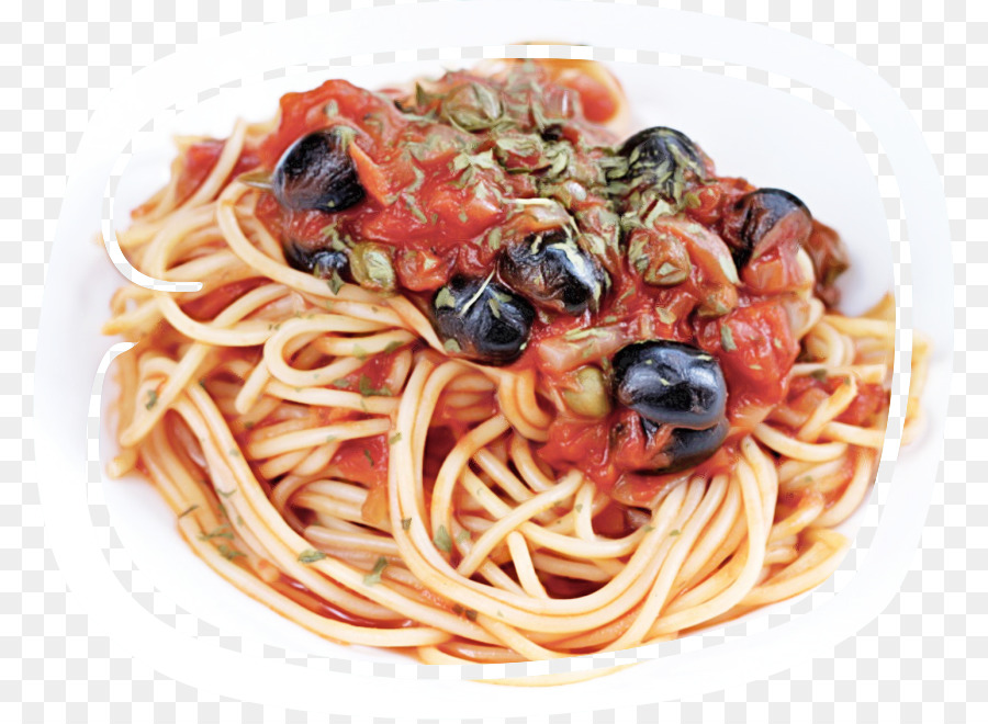 Spaghetti Alla Puttanesca，Espaguetis Con Almejas PNG