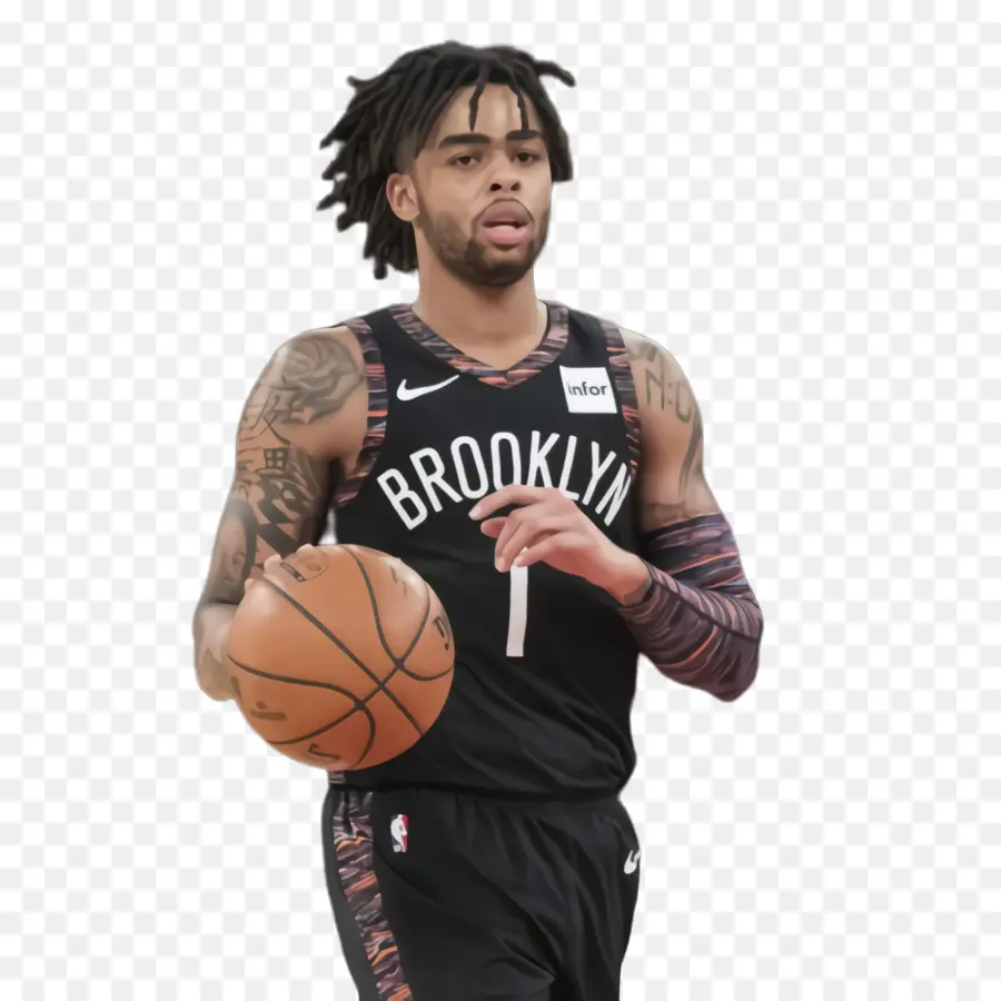 D Angelo Russell，Nets De Brooklyn PNG