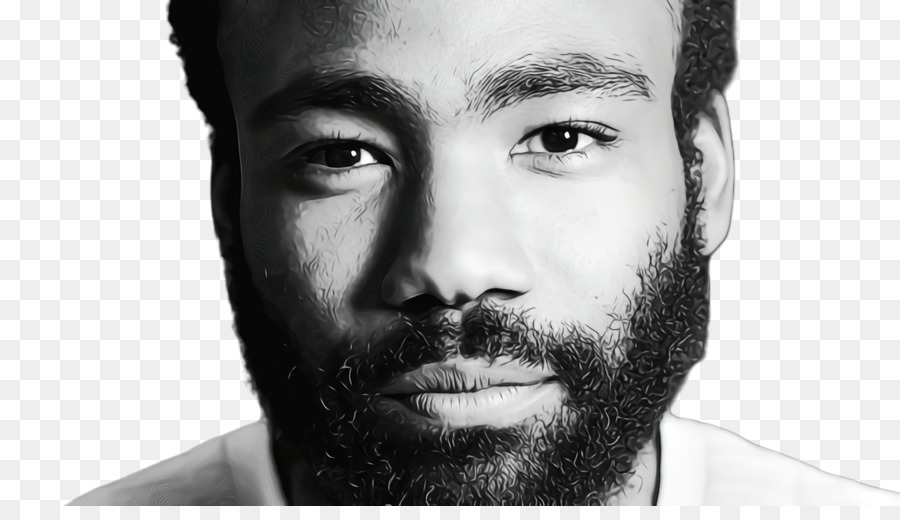 Donald Glover，En Blanco Y Negro PNG