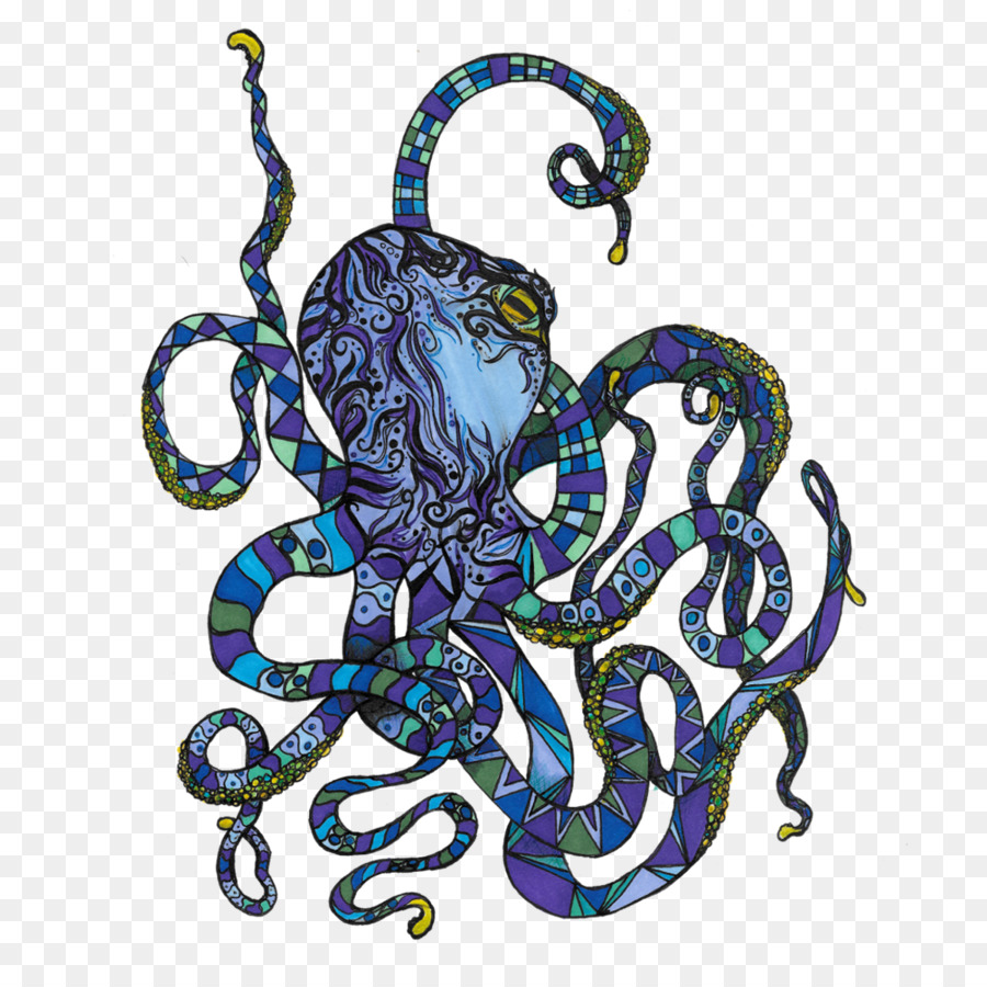 Pulpo，Abziehtattoo PNG