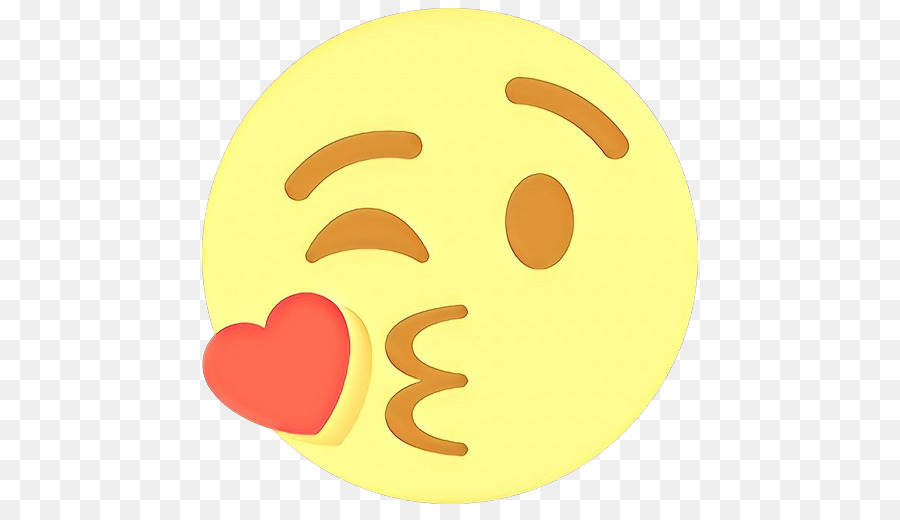 Besos Emoji，Guiño PNG