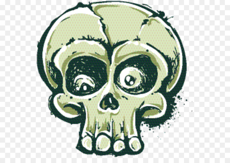 Dibujo De Calavera，Hueso PNG