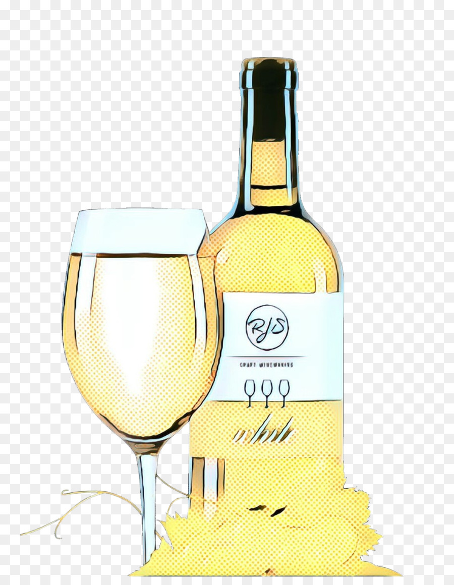 Vino Blanco，Botella De Vidrio PNG