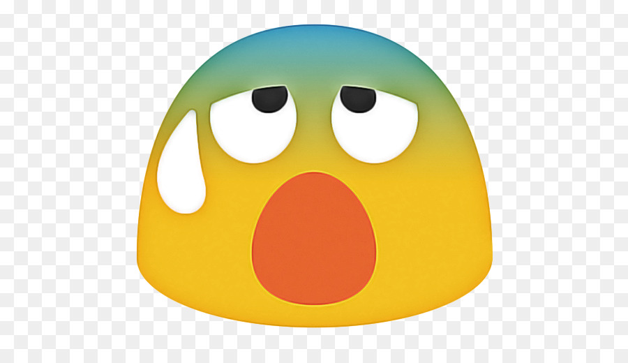 Emoji Asustado，Miedo PNG