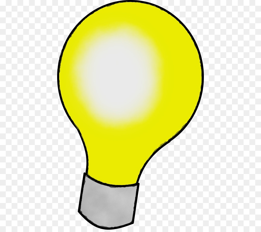 Bombilla De Luz Amarilla，Idea PNG