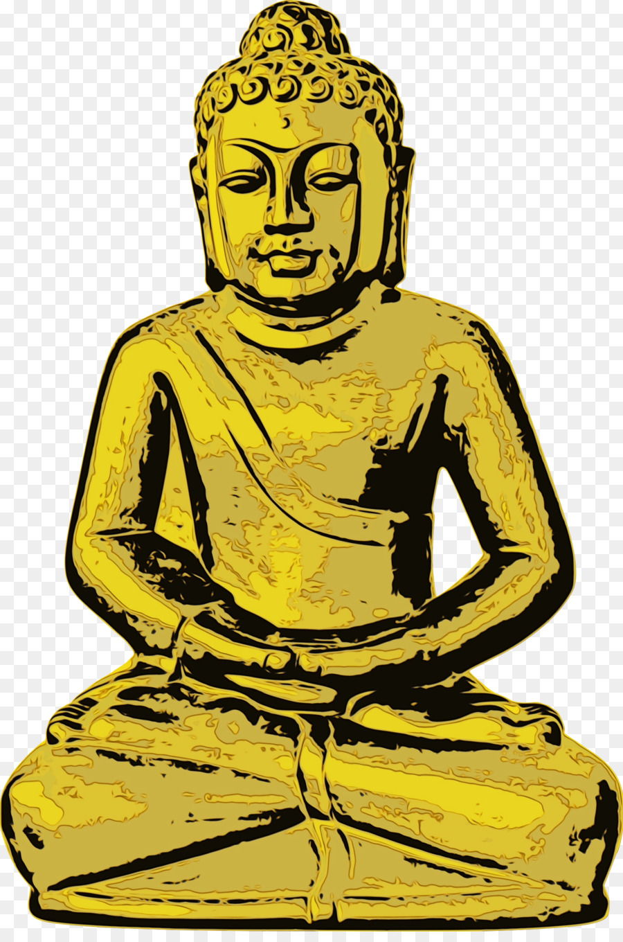 Gautama Buda，Amarillo PNG