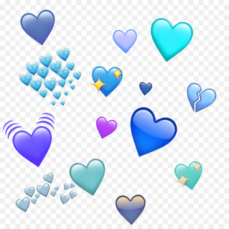 Corazones Azules，Amar PNG