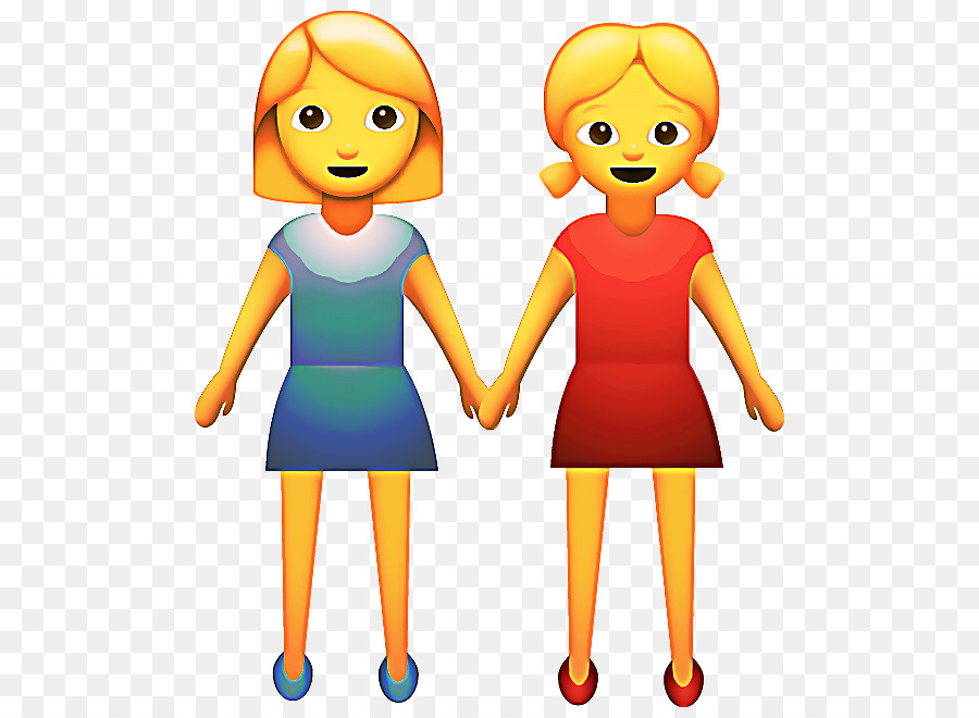 Emoji De Dos Chicas，Amigos PNG