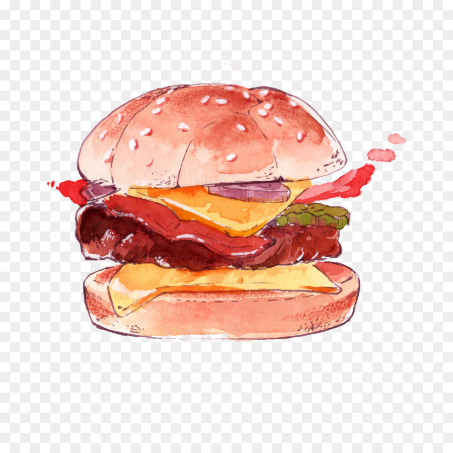 Hamburgo，Pintura A La Acuarela PNG