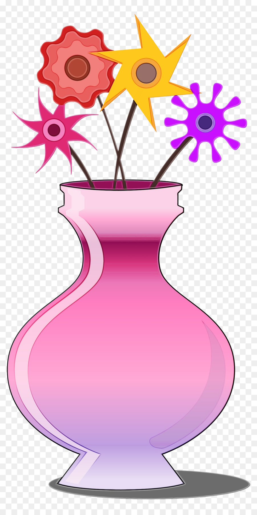 Diseño Floral，Florero PNG