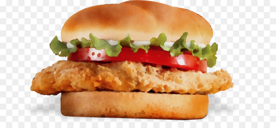 Hamburgo，Crujiente Pollo Frito PNG