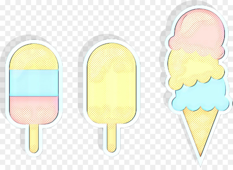 Conos De Helado，Amarillo PNG