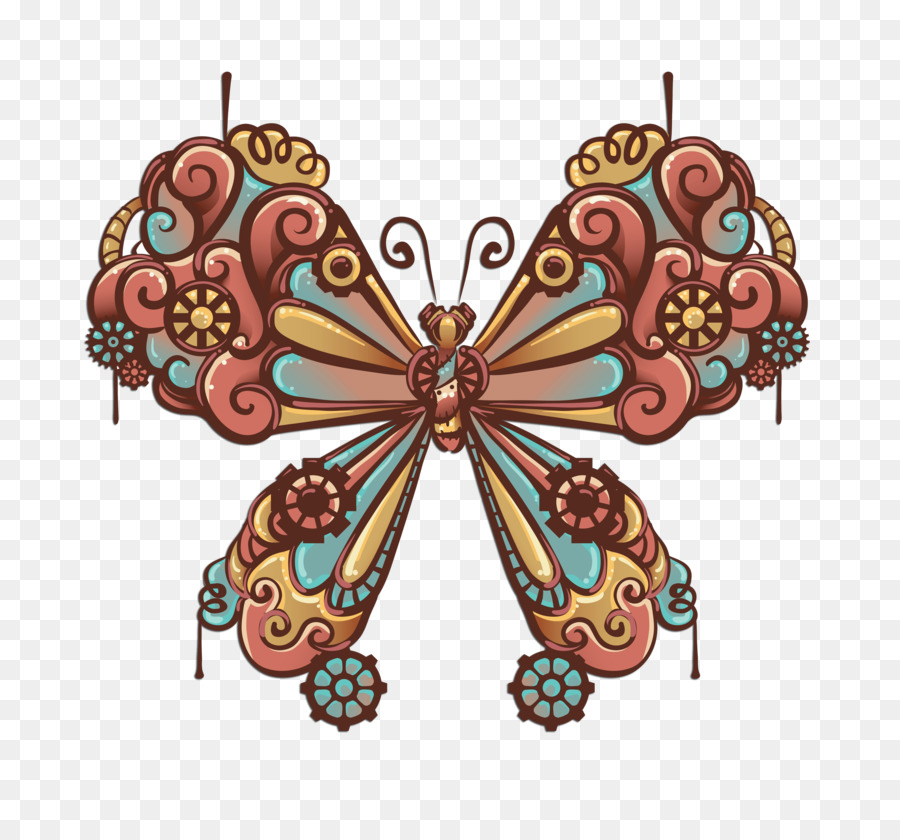 Steampunk，Mariposa PNG