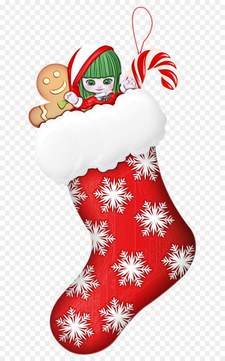 Calcetín De Navidad，Bastón De Caramelo PNG