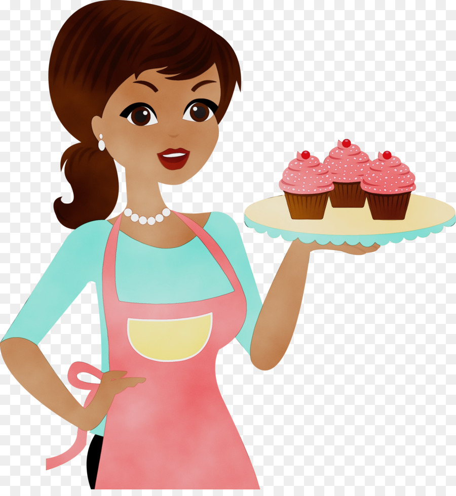 Mujer Con Pastelitos，Pastelitos PNG