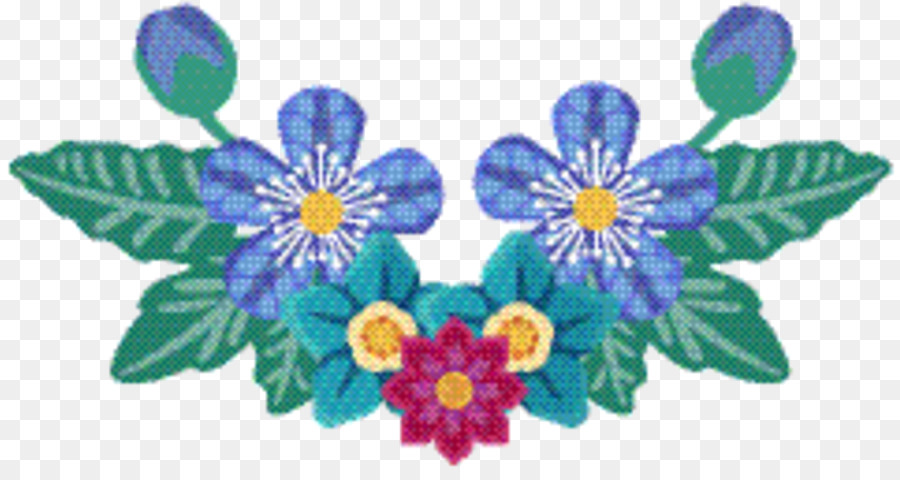 Diseño Floral，Violeta PNG