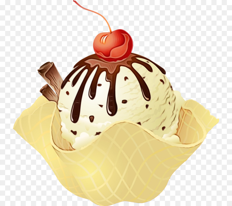 Helado De Chocolate，Postre PNG