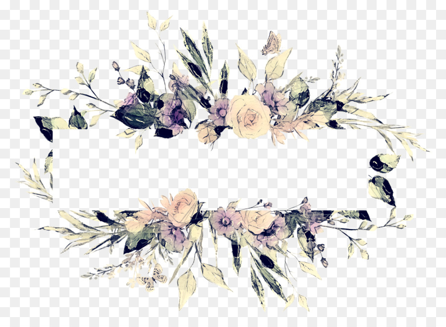 Diseño Floral，Morado PNG