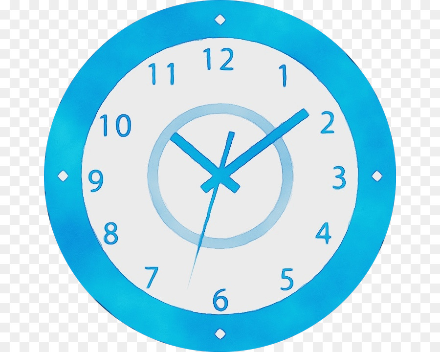Reloj，Azul PNG