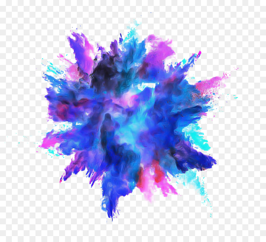 Explosión Colorida，Pintar PNG