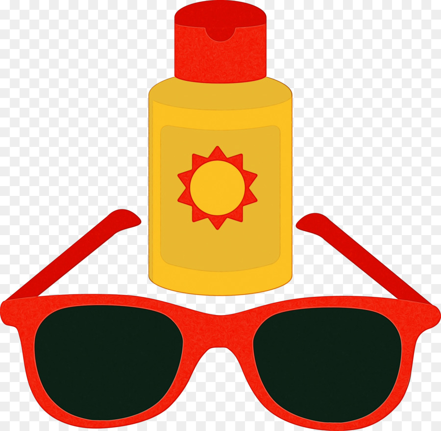 Bloqueador Solar，Gafas De Sol PNG