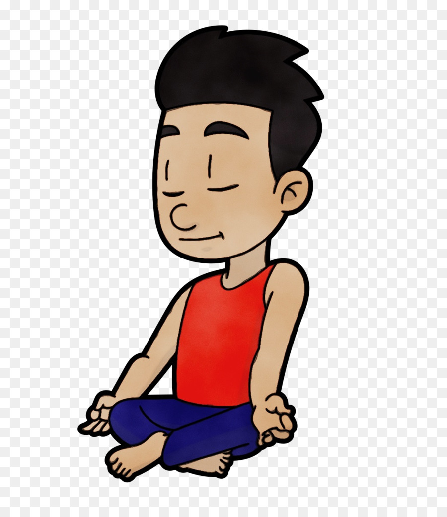 Niño Meditando，Yoga PNG