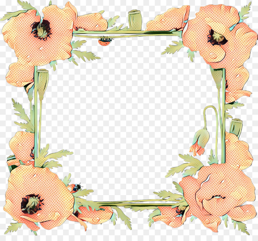 Marco Floral，Flores PNG