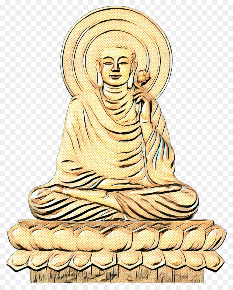 Estatua De Buda，Oro PNG