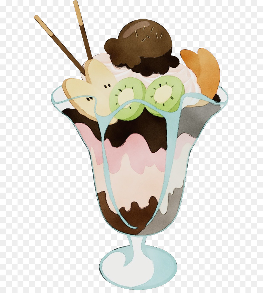 Helado Colorido，Postre PNG