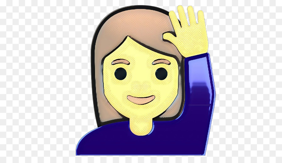 Emoji Saludando，Mano PNG