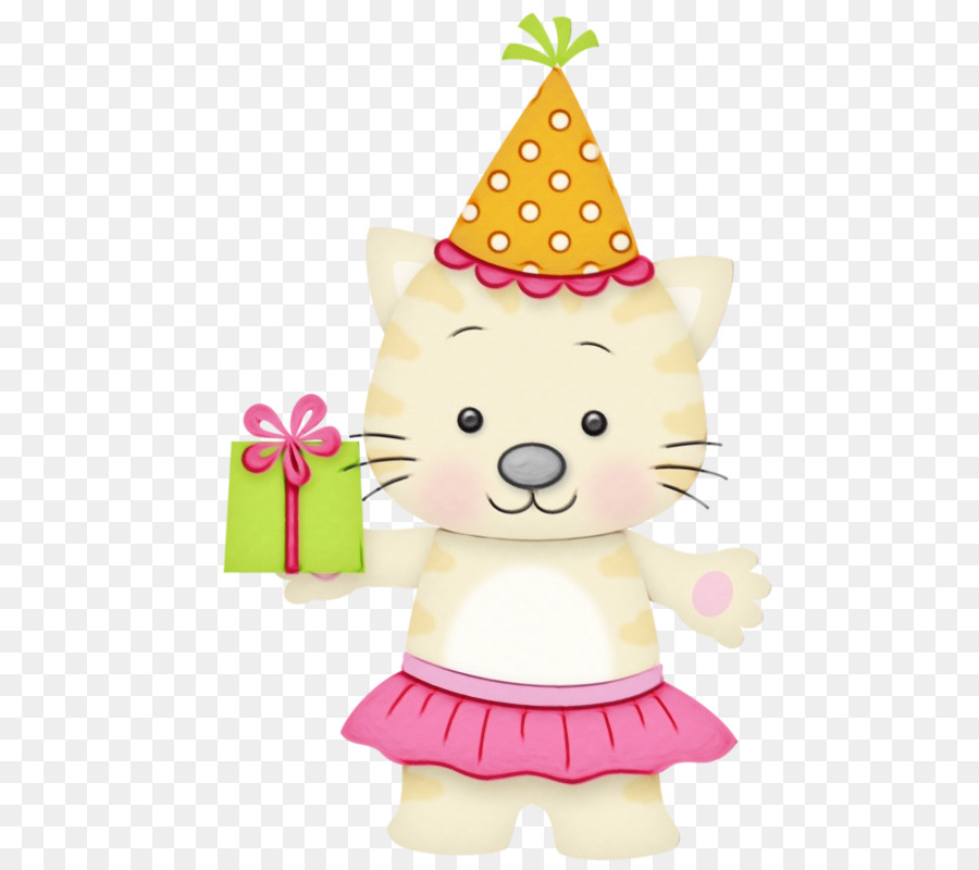 Gato Con Gorro De Fiesta，Regalo PNG