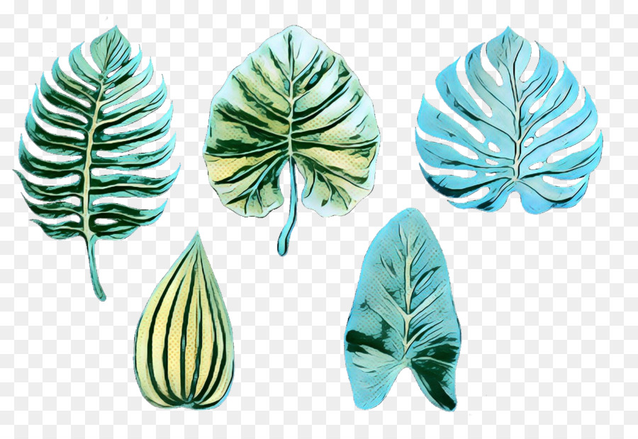 Hoja，Turquesa PNG