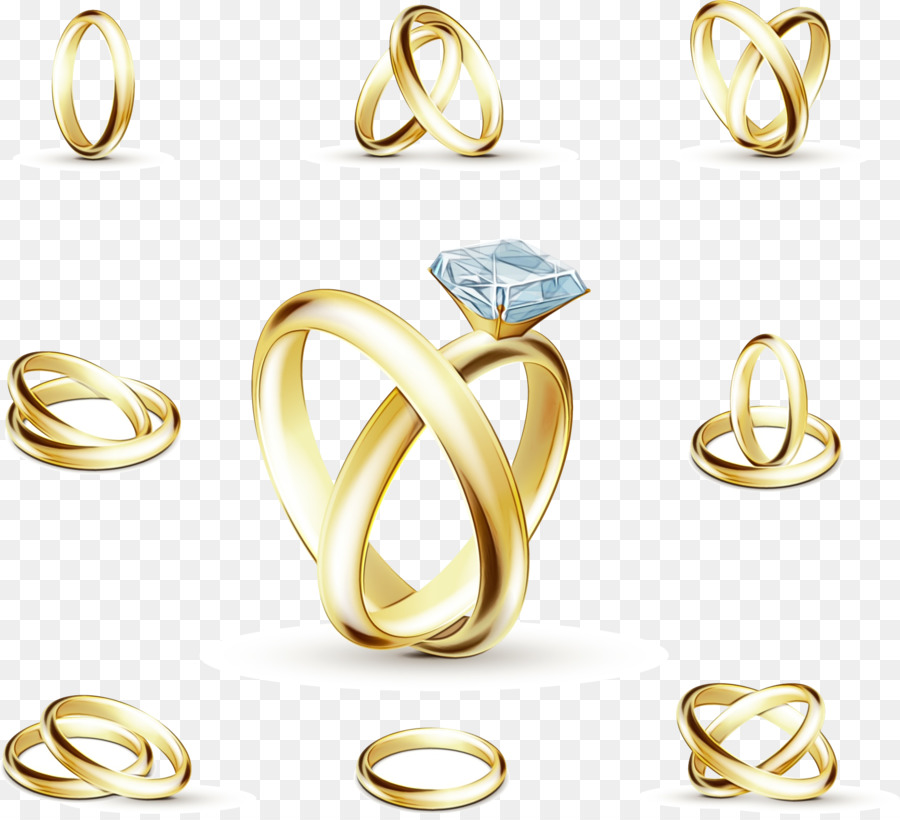 Anillos De Oro，Diamante PNG