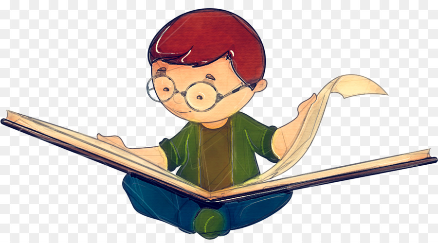 Niño Leyendo，Libro PNG