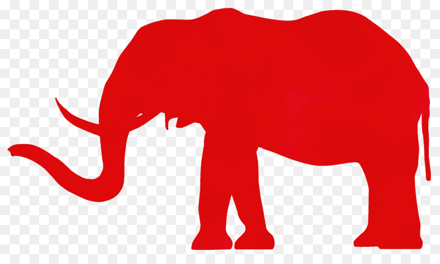 Elefante Rojo，Silueta PNG