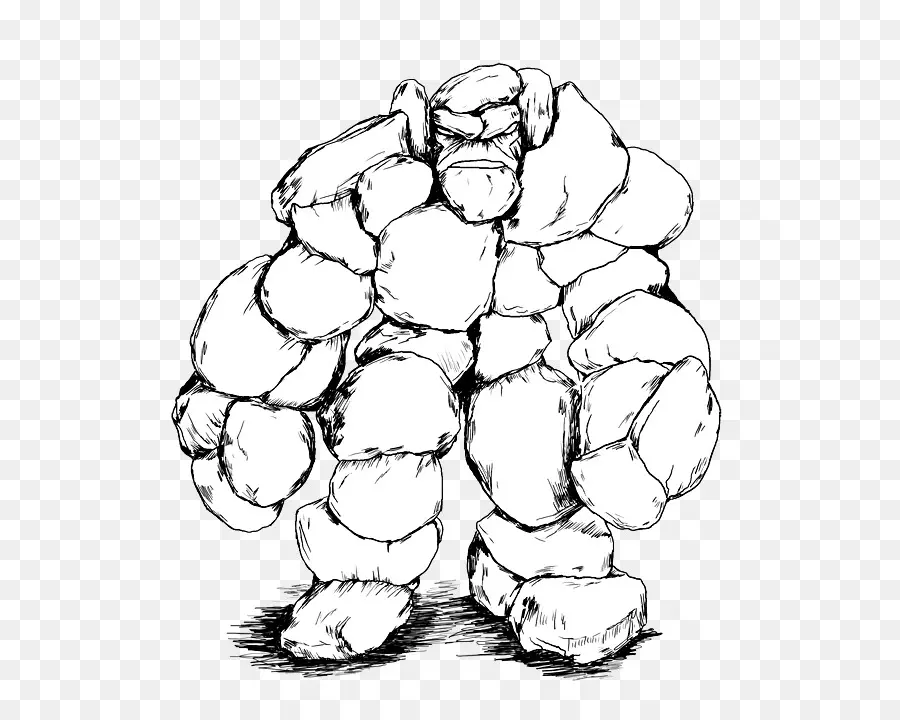 Golem，Arte De Línea PNG