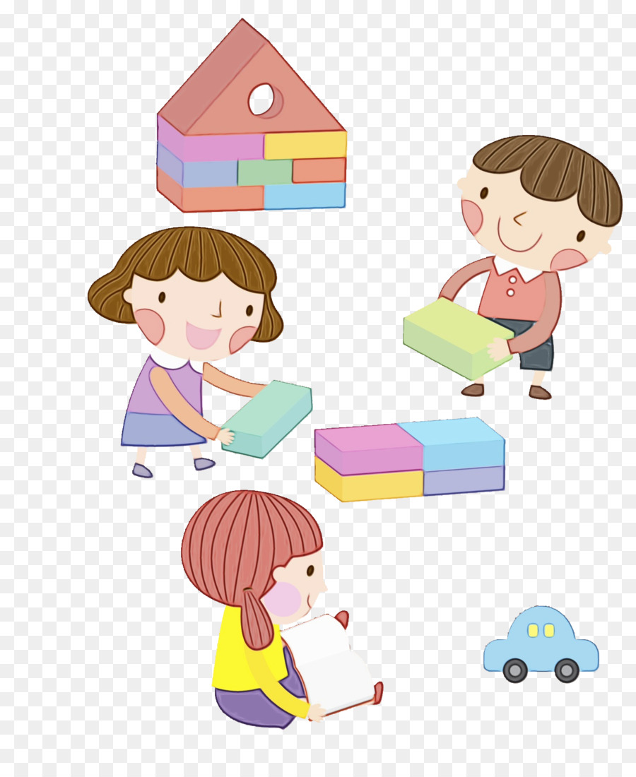 Niños Jugando，Bloques PNG