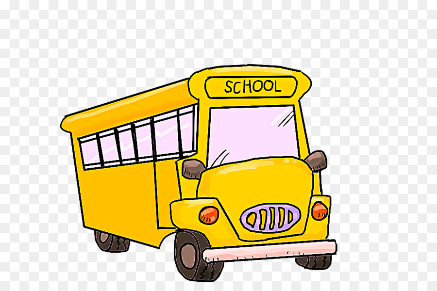 Autobús Escolar，Amarillo PNG