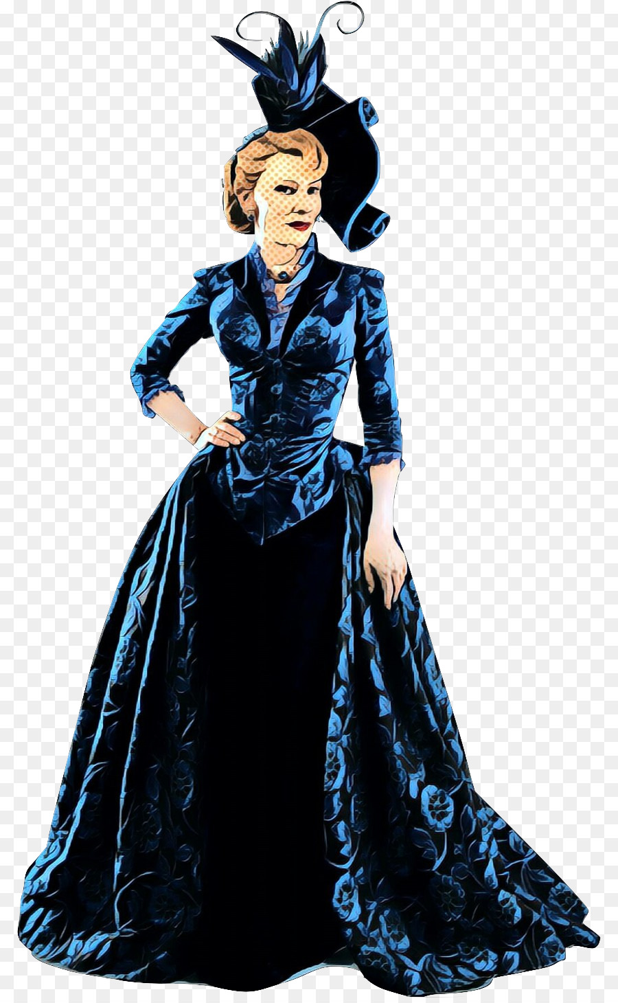 Vestido Victoriano，Mujer PNG