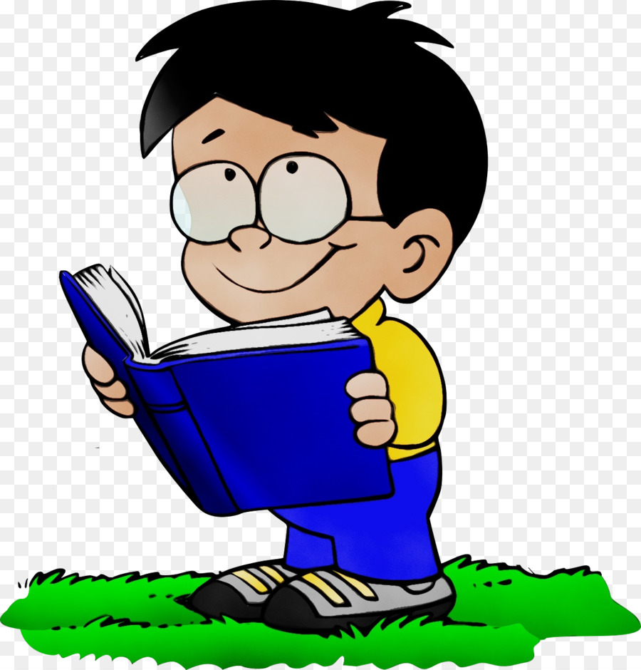 Niño Leyendo，Libro PNG