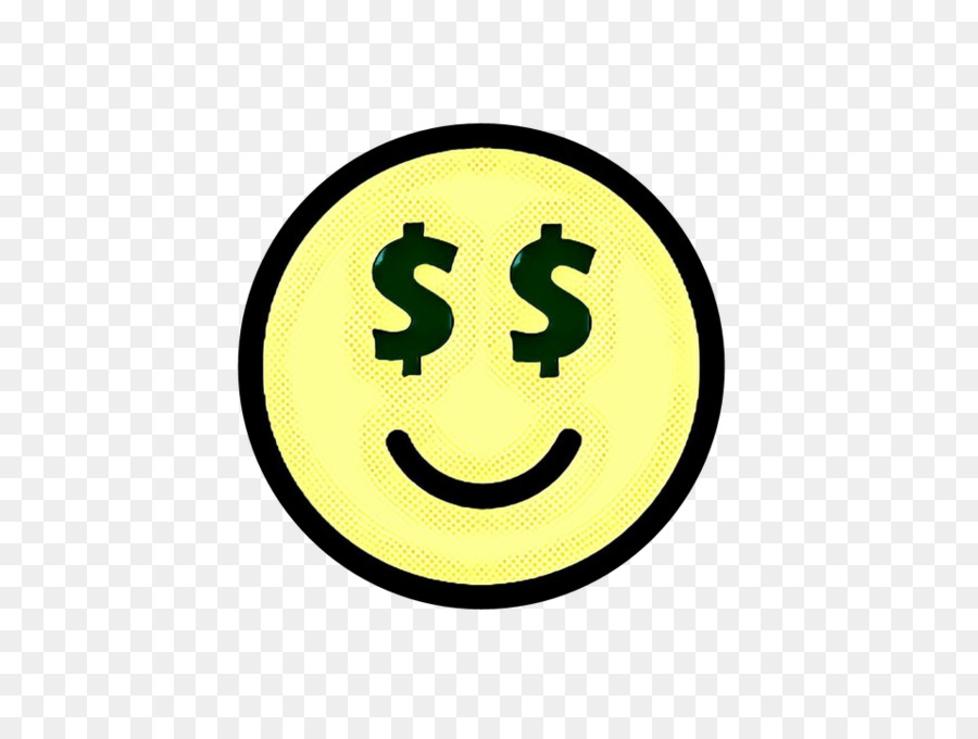 Smiley De Ojos De Dólar，Rostro PNG