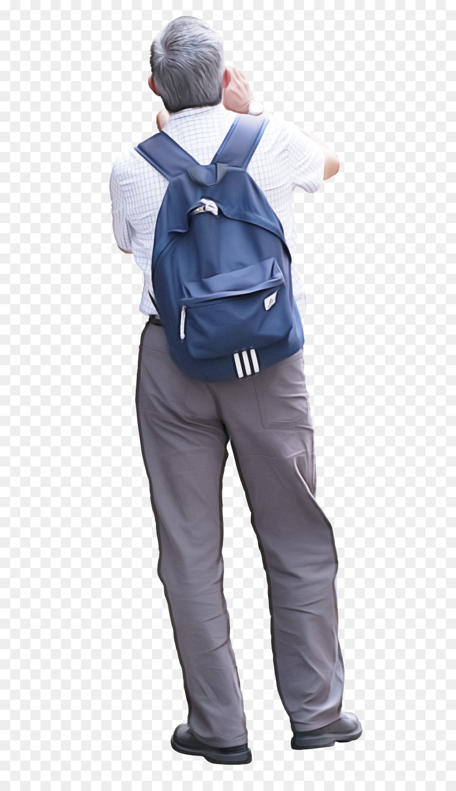 Hombre Con Mochila，Viajero PNG