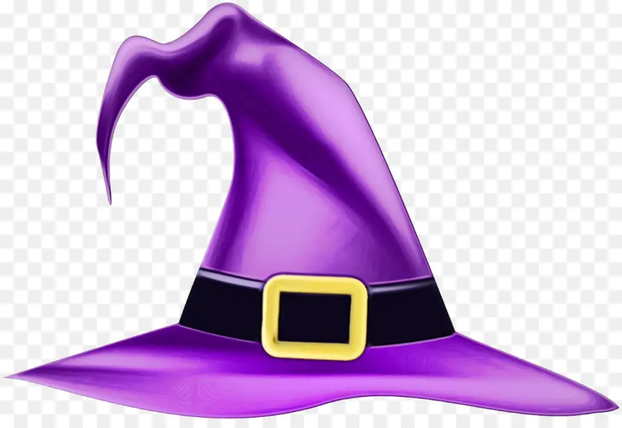 Sombrero De Bruja，Morado PNG